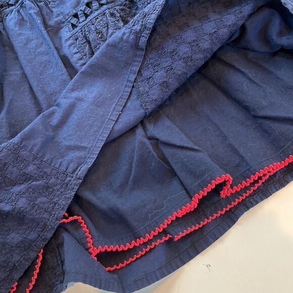 Anthropologie Maeve blue embroidery 0 - Picture 9 of 10